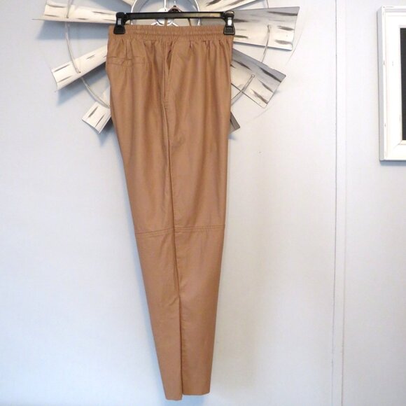 Deluc Fleetwood Nougat‎ Faux Leather Crop Pants - Picture 4 of 12